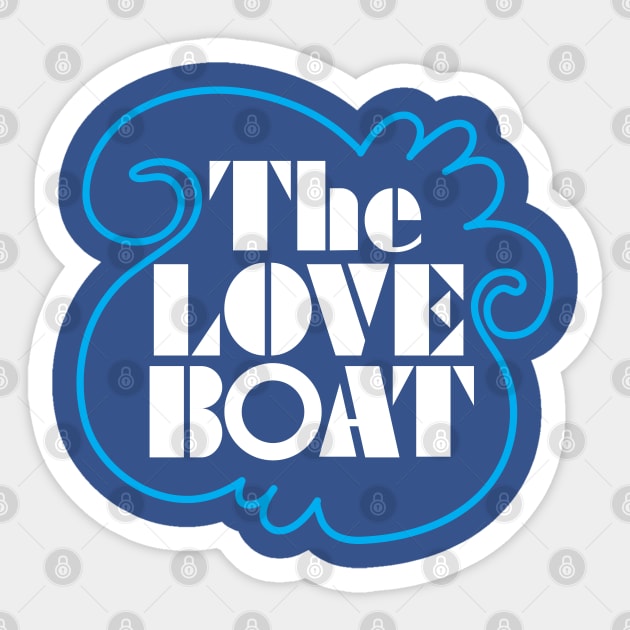 The Love Boat Sticker by Chewbaccadoll